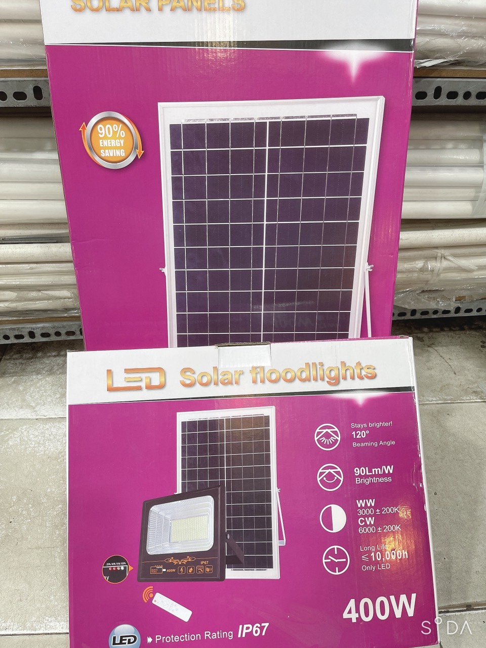 Đèn led pha năng lượng mặt trời 400W