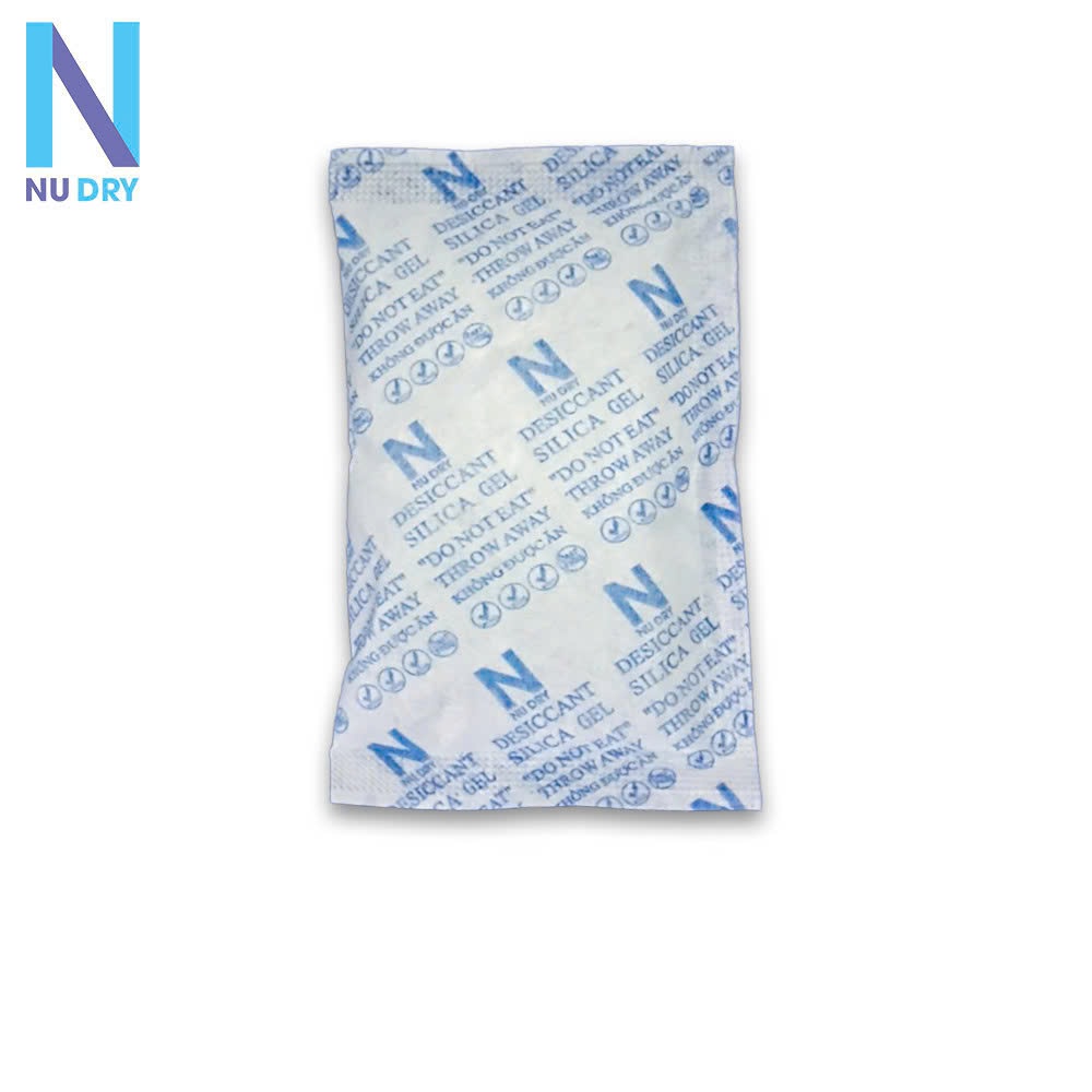 Gói Hút Ẩm Silica Gel 50 GRAM NU DRY ( Gian hàng chính hãng ) dùng cho máy ảnh túi xách quần áo giày dép nhà kho đóng túi 1kg