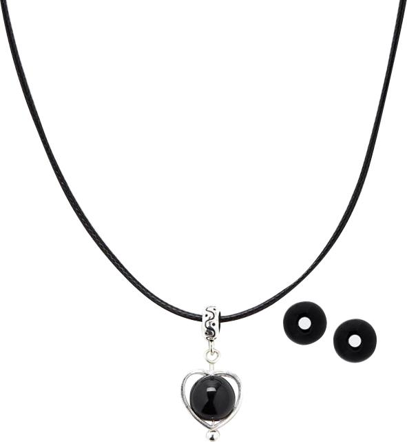 Bộ Bông Tai Và Mặt Dây Chuyền Đá Obsidian Ngọc Quý Gemstones BT5