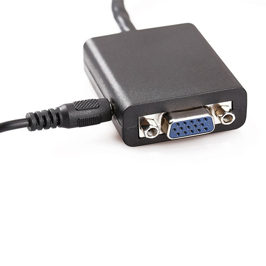 Cáp Chuyển HDMI To VGA Có Âm Thanh