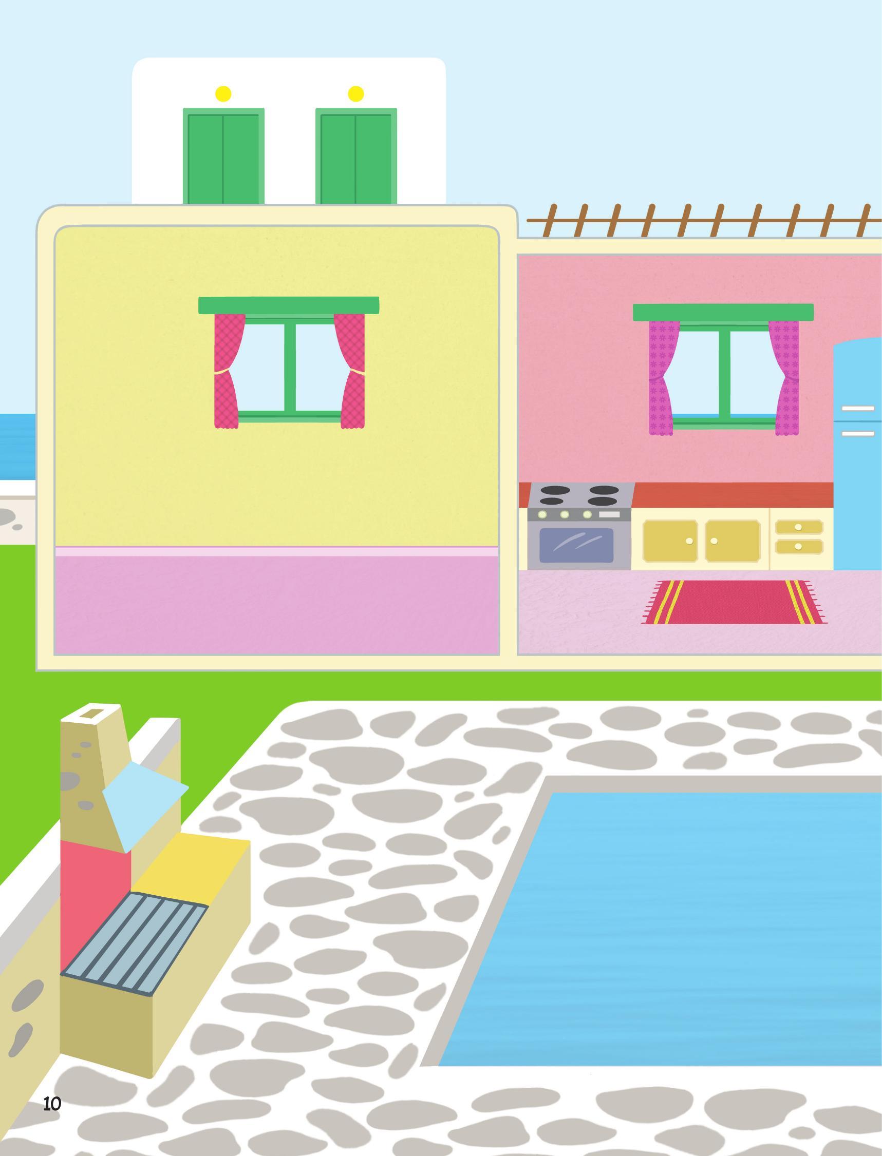 Sách - Trang Trí Ngôi Nhà - Với Gần 600 Miếng Dán Và Khuôn Hình Sáng Tạo - Bìa Cứng