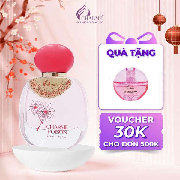 Nước hoa nữ ngọt ngào, Charme Poison, gợi cảm, tươi mát như chứa đựng cả bầu trời nữ tính, 35ml