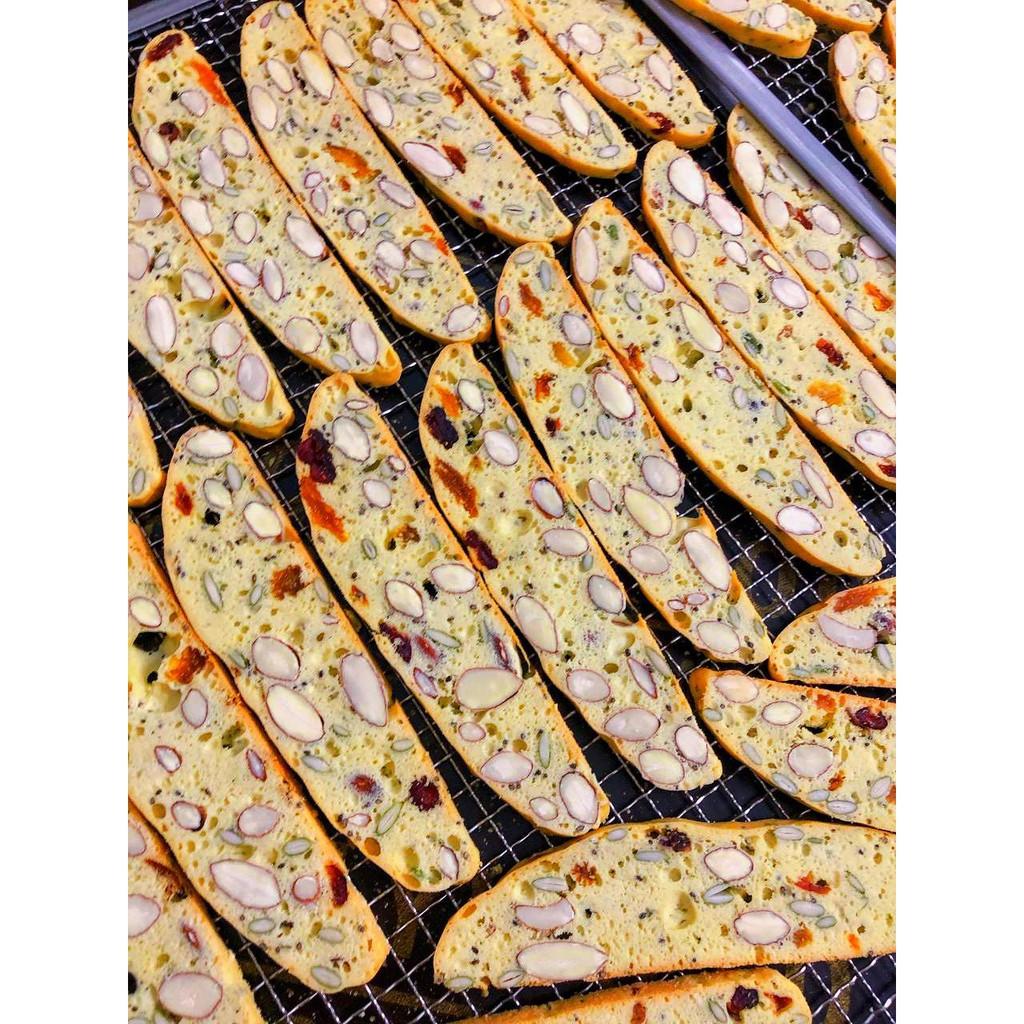 Bánh Biscotti ORIGINAL 250gr - Bánh Ăn Kiêng Không Đường Vua Yến Mạch