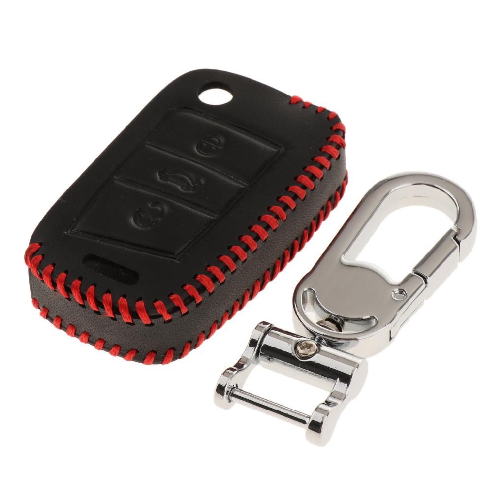 Buttons Remote Key Chain Cover Case Fob with Keychain For