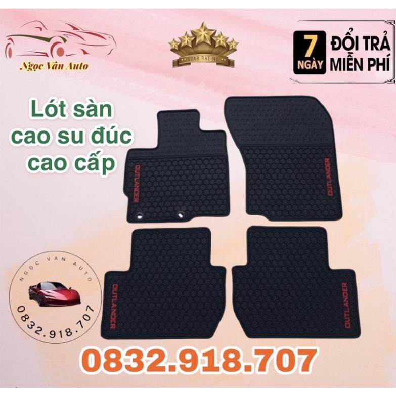 Lót sàn cao su đúc Outlander 2014 - 2022 hàng đúc ko mùi a