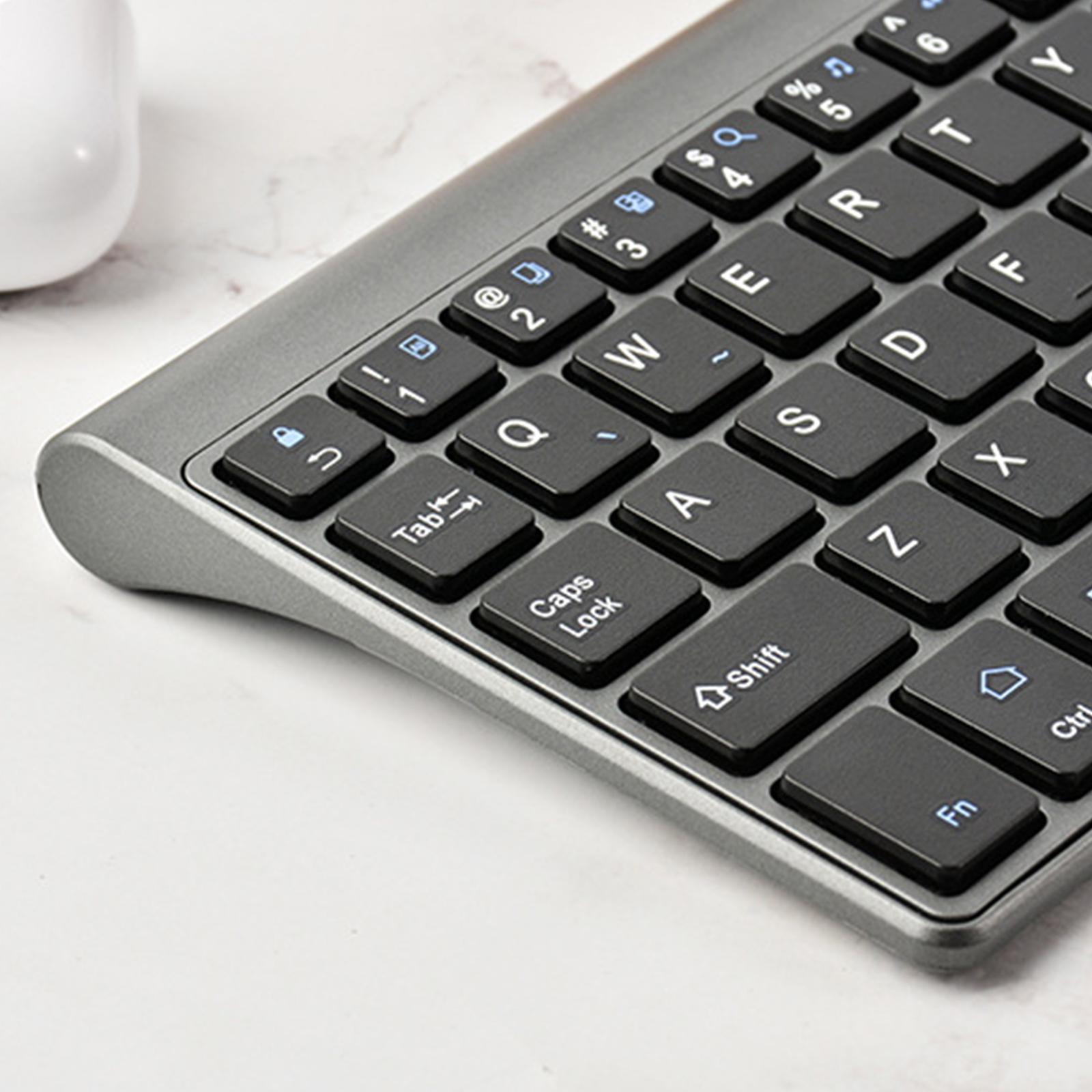 Mini Wireless Keyboard with USB Receiver for PC Computer Power Saving Slim