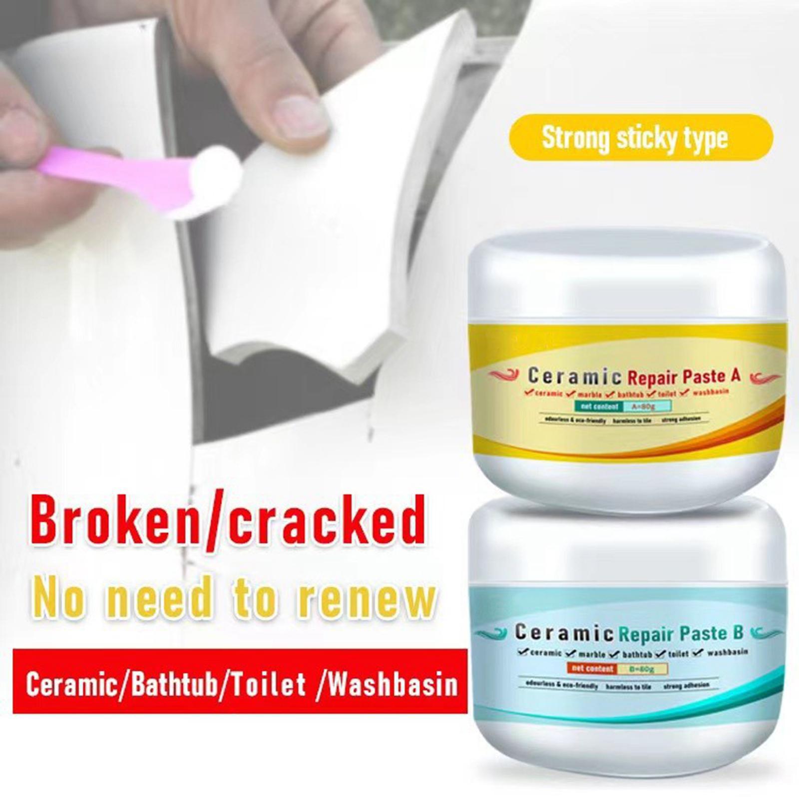 2x Ceramic Repair Paste Tile Gaps Filler Fix Hole Scratch Tile Repair Agent
