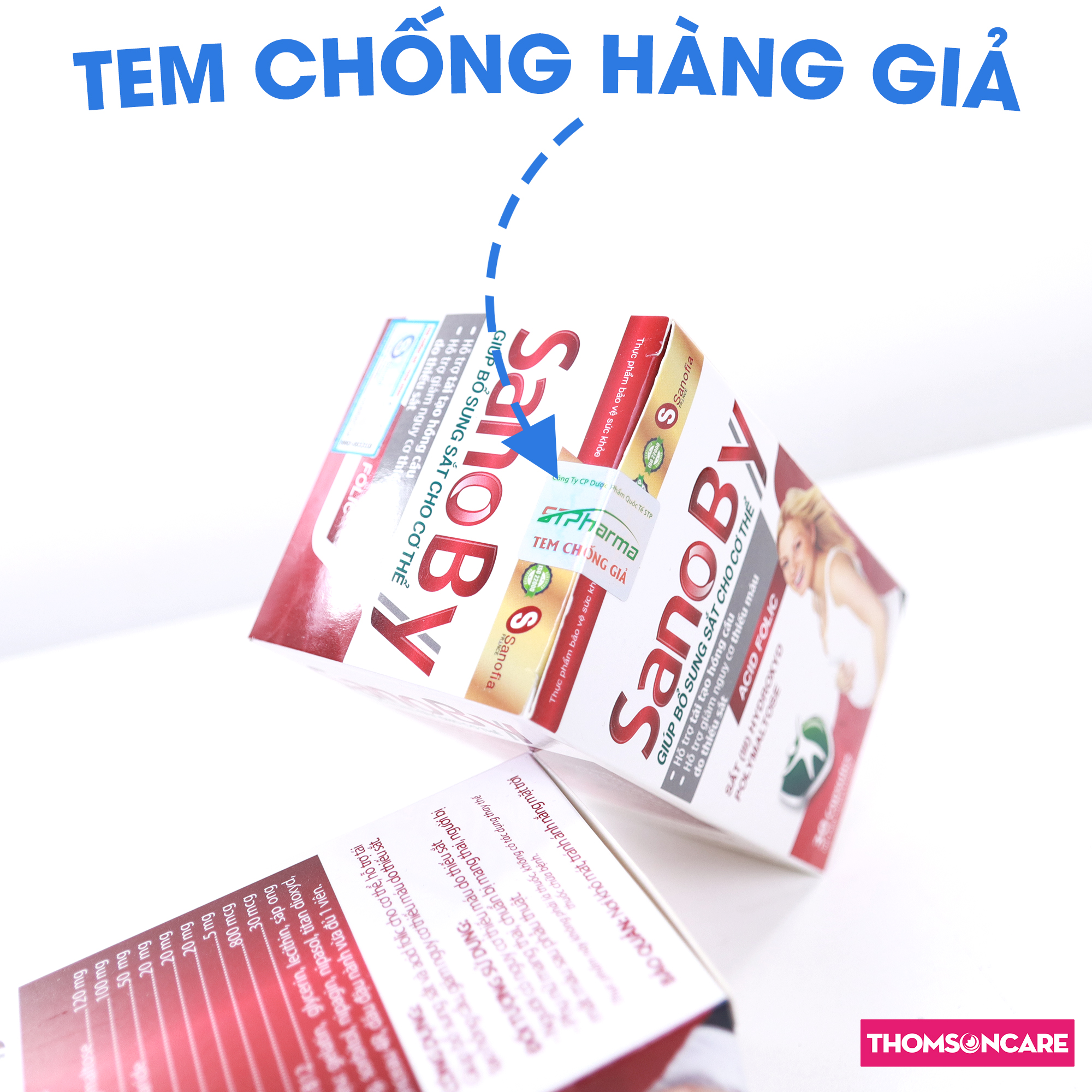 Sắt cho bà bầu Sano By - giúp bổ máu cho bà bầu, giúp thai nhi phát triển não bộ từ hạt óc chó - Thomsoncare