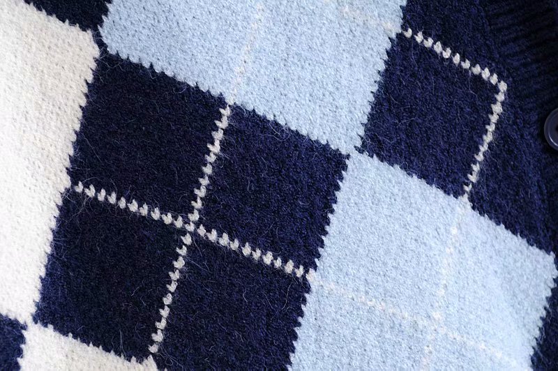 Áo Cardigan Tay Dài Dệt Kim Cổ V Họa Tiết Quả Trám Phong Cách Cổ Điển - Len Cao Cấp - Elizabeth Cardigan