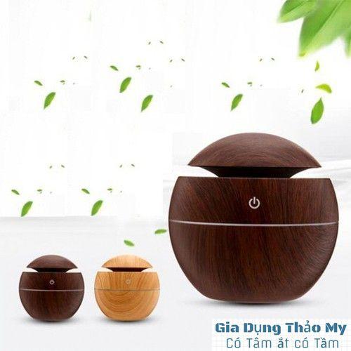 Máy xông tinh dầu vân gỗ - Giao màu ngẫu nhiên