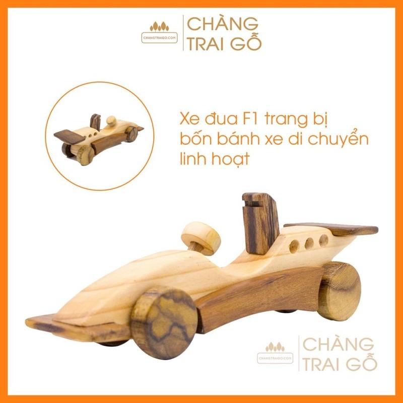 Xe Đua F1 Bằng Gỗ - Bộ Đồ Chơi Gỗ