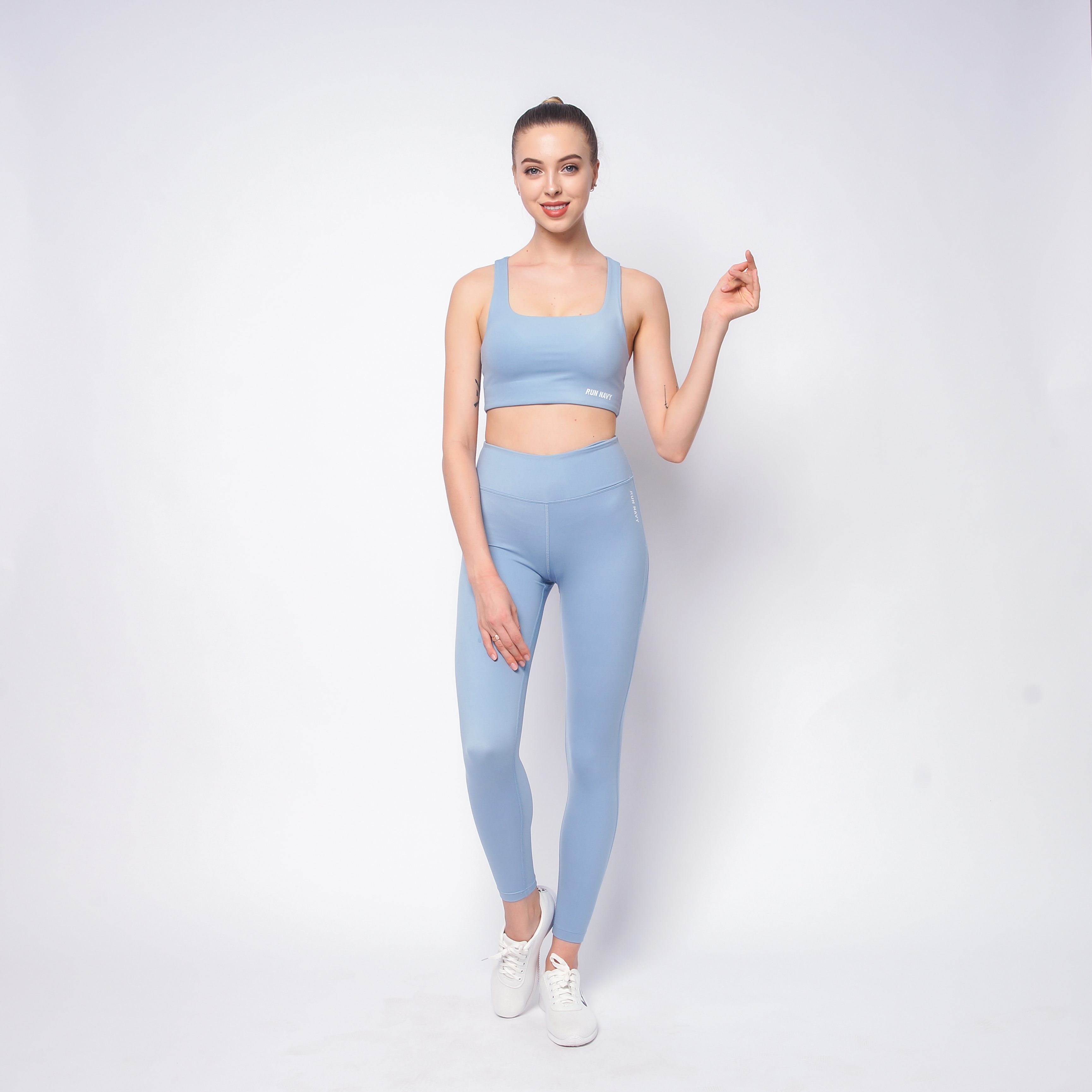 Quần legging nữ Runnavy tập gym, yoga eco-friend thân thiện môi trường LWF65