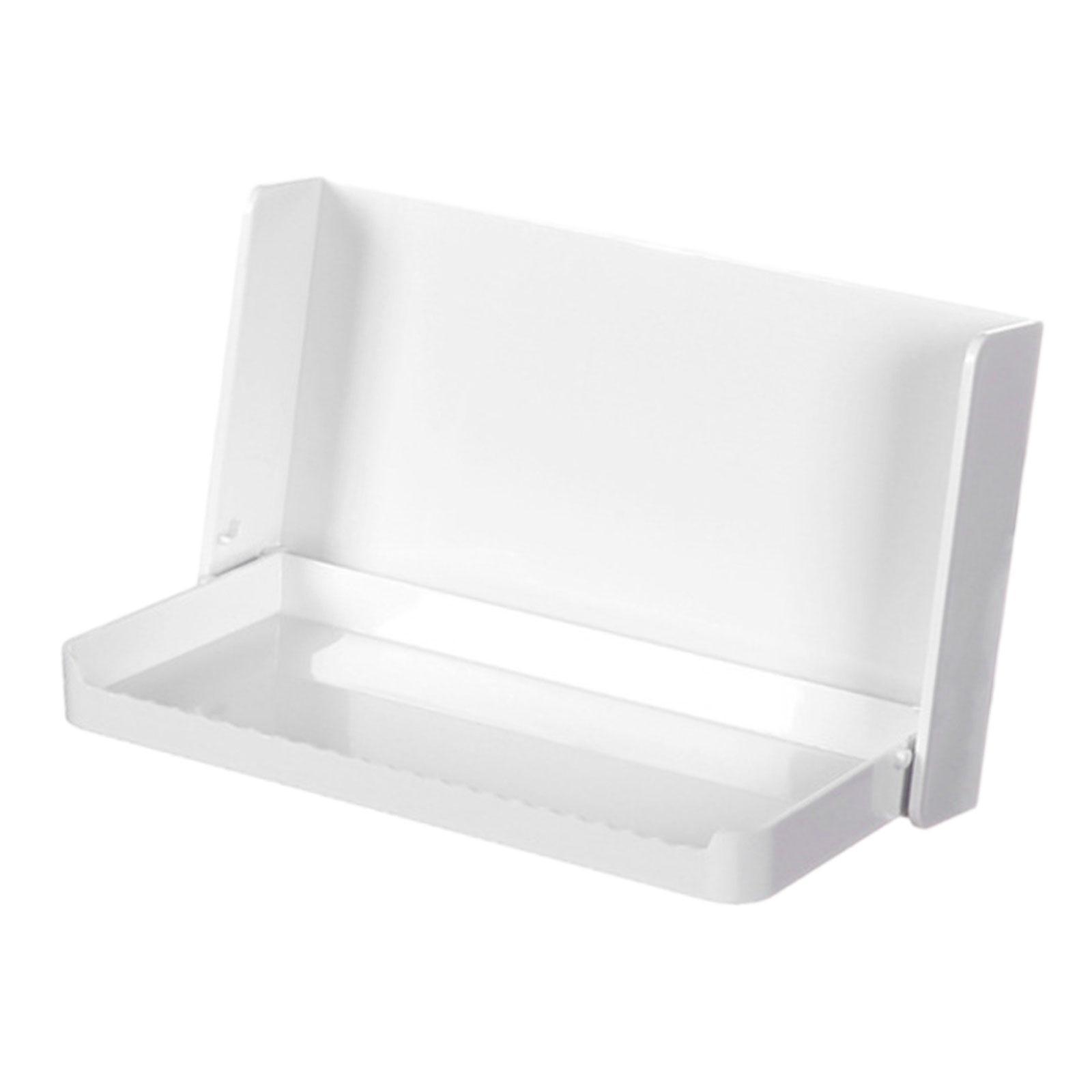 Foldable Wall Shelf Floating Shelves Small No Drill Bathroom Shelf Collapsible Bracket for Bathroom Toilet Laundry Room