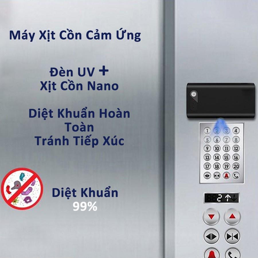 Máy xịt dung dịch sát khuẩn tay nắm cửa ứng tự động, Máy xịt cồn tự động treo tường, máy nhả cồn cảm ứng