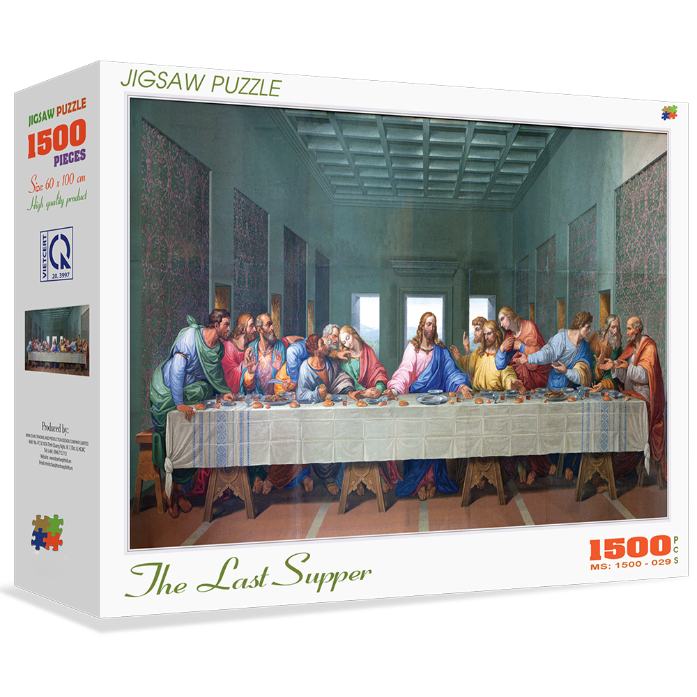 Bộ tranh xếp hình cao cấp 1500 mảnh ghép (60x100cm) – The Last Supper