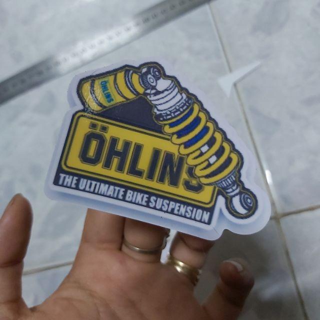 Tem Sticker Ohlins Dán Xe