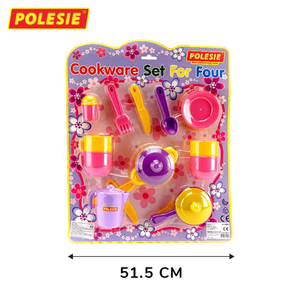 Bộ Đồ Chơi Nấu Ăn Cho 4 Người, Đồ Chơi Giáo Dục, An Toàn, Siêu Bền Cho Bé - Polesie Toys 54920