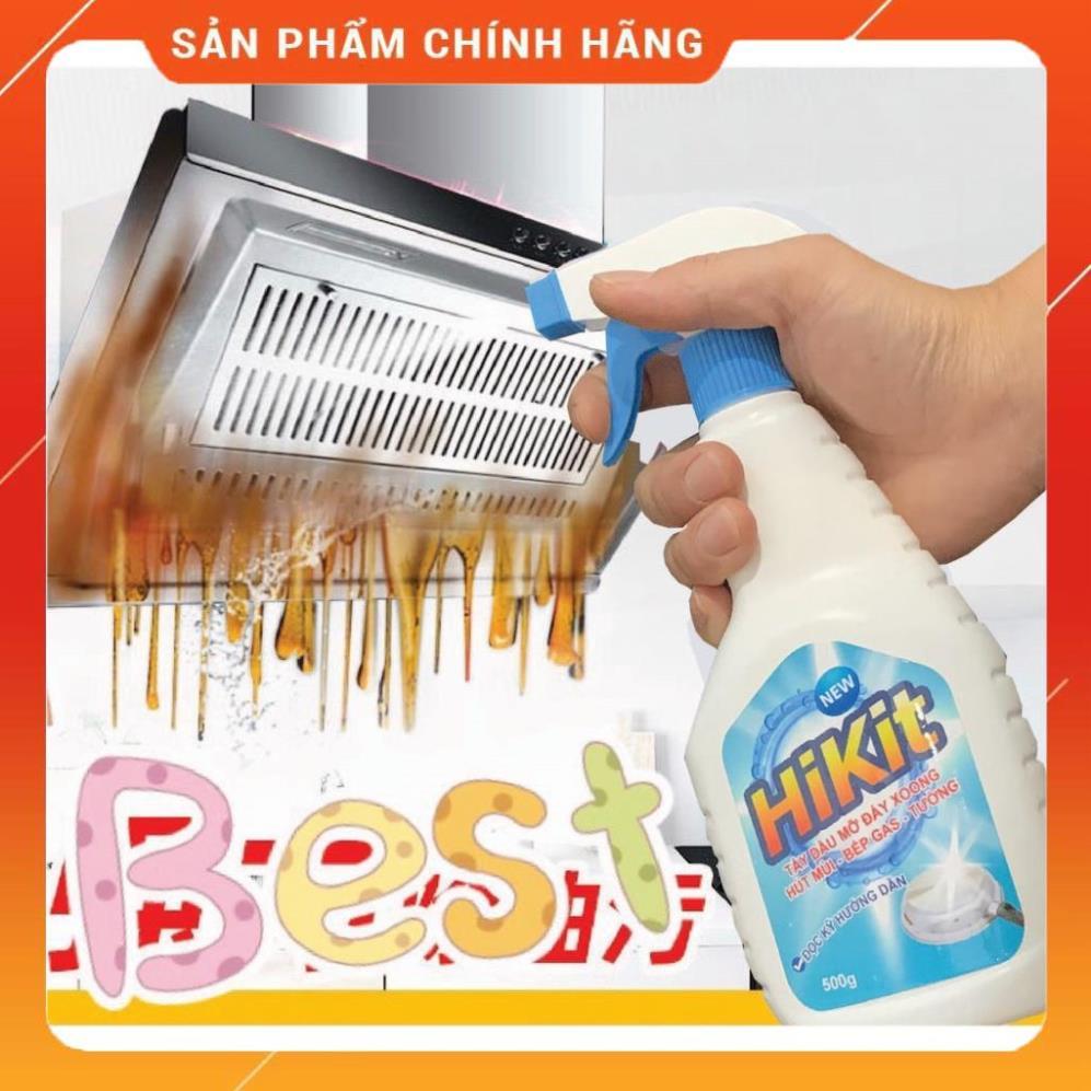 Tẩy dầu mỡ,tẩy nhà bếp, tẩy hút mùi, bếp gas, bếp từ, đáy xoong, đáy chảo HiKit Hàng loại 1