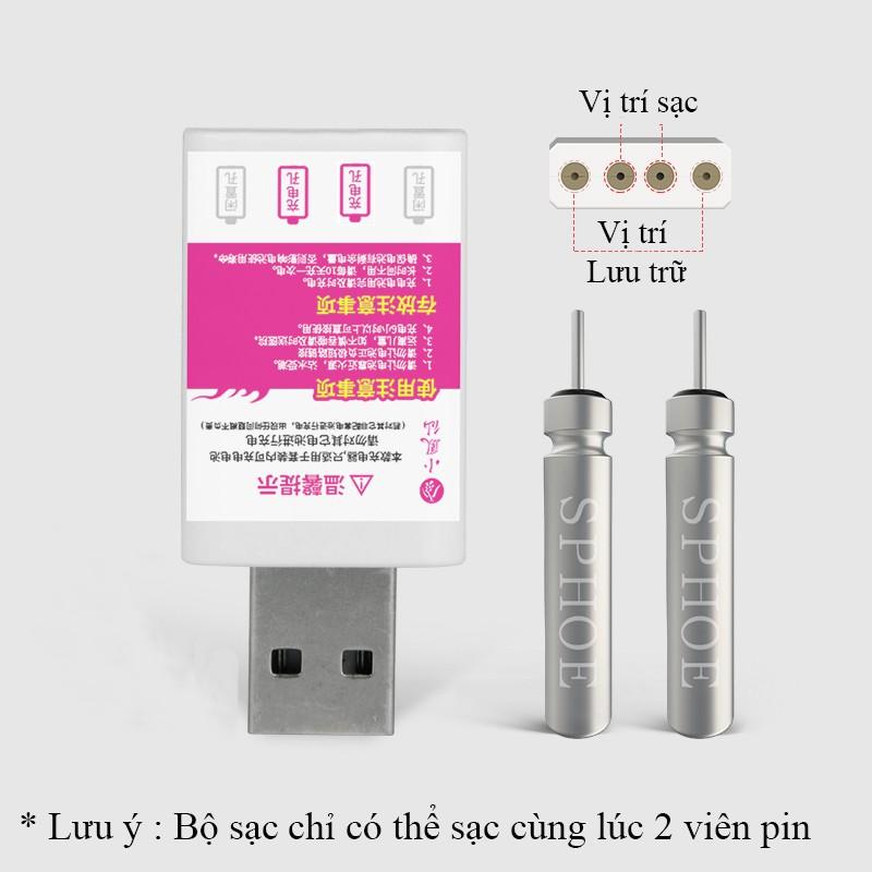 Sạc Pin Phao Câu Đài Tặng Kèm 2 Pin Câu Đài CR-425 PC-2