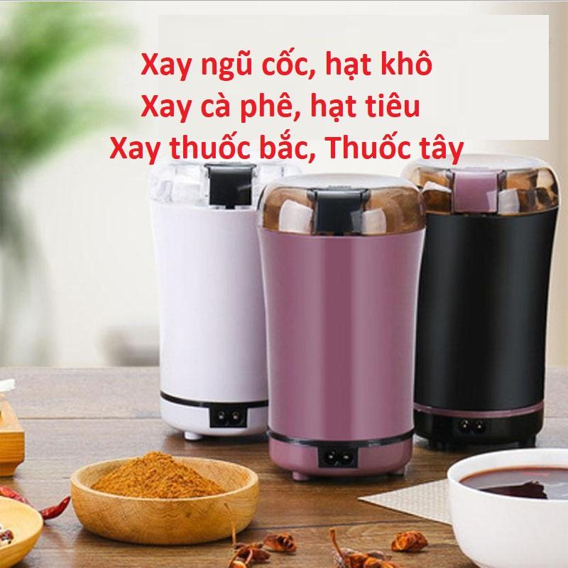 Máy Xay Cà Phê, Xay Hạt Mini Tiện Lợi Chính Hãng, Hạt Tiêu Đậu Lạc Ngũ Cốc Tự Động