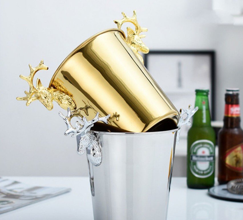 Xô đựng đá phong cách quý tộc ICE BUCKET BRASS RANGIFER