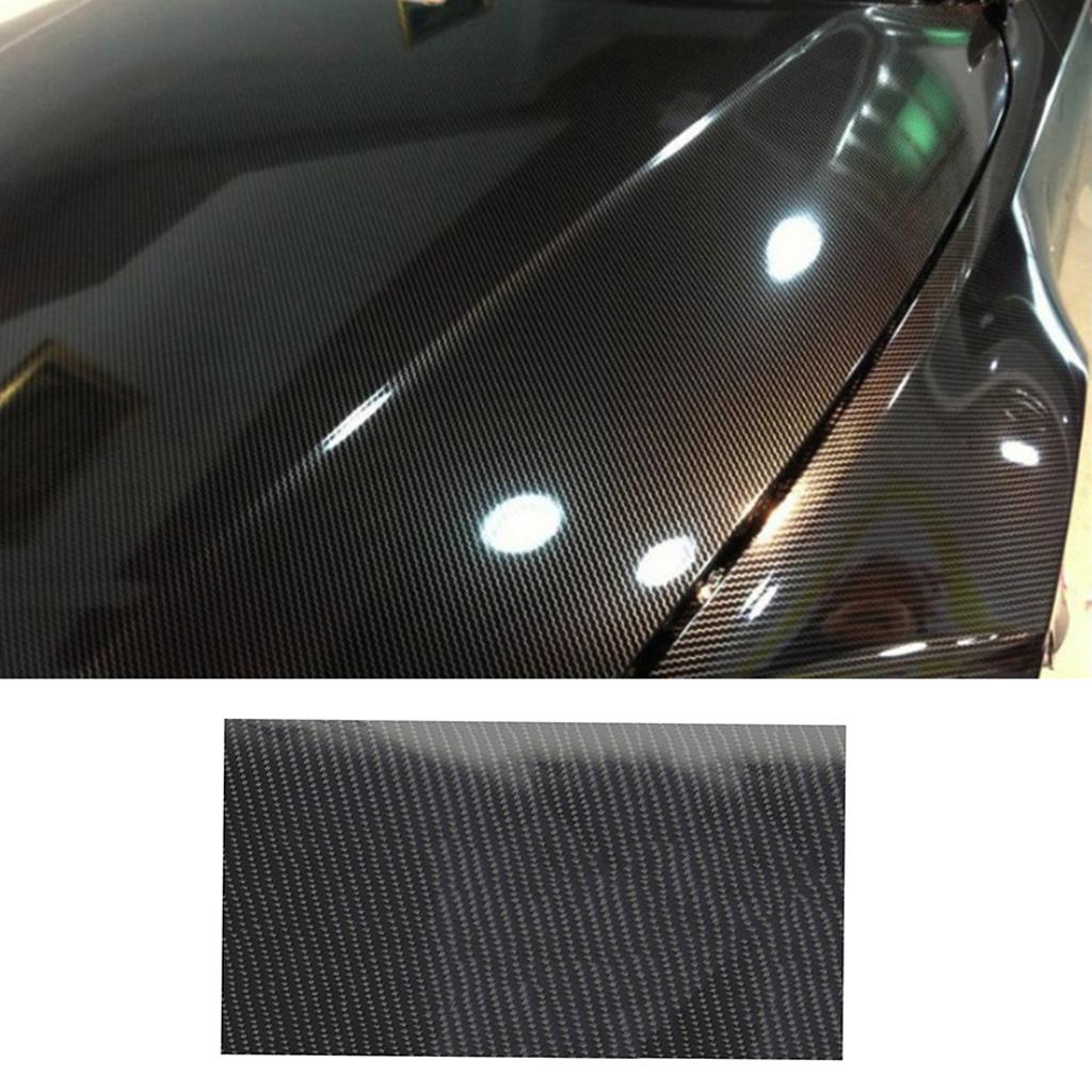 Gloss Black Textured Car Wrap Sheet Protective Film Decal Sticker 50X200cm