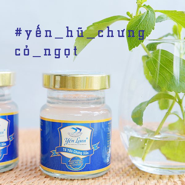 YẾN LOAN - Hộp 5 Hũ 7g Yến/ Hũ Chưng Với CỎ NGỌT KHÔNG Chất Bảo Quản Phù Hợp Người Bệnh Tiểu Đường