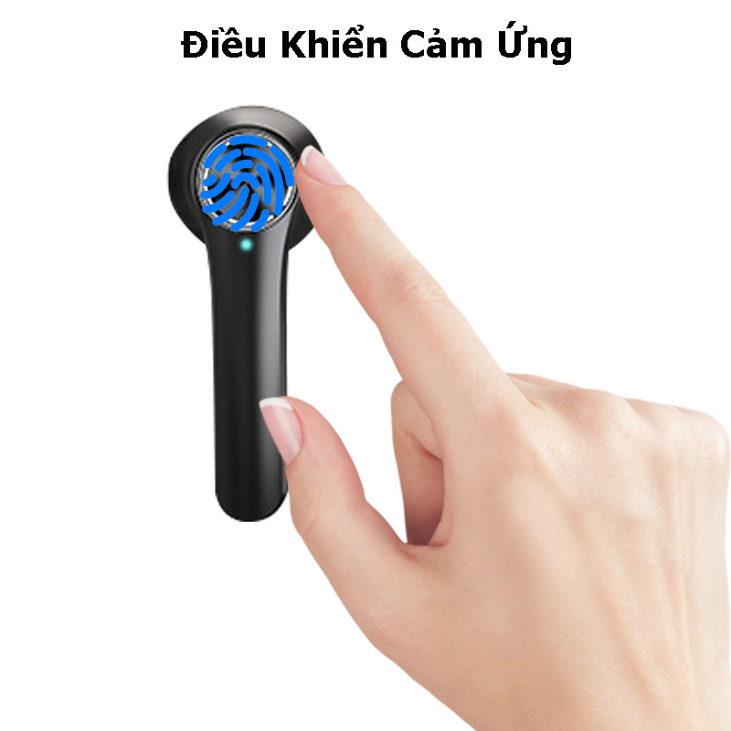 Tai nghe True wireless Bluetooth nhét tai không dây earbuds PKCB Hàng Chính Hãng