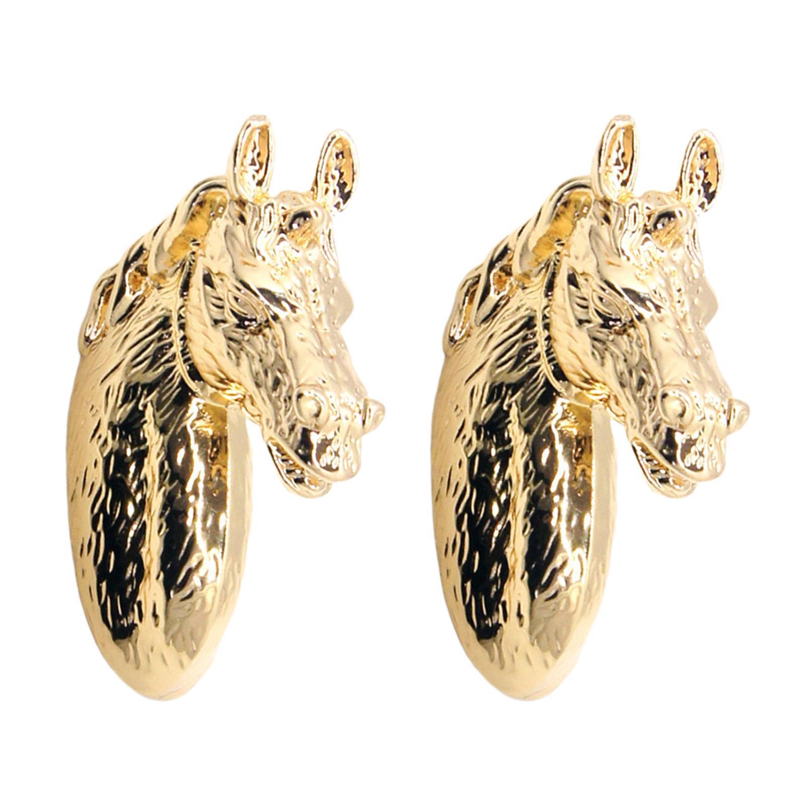 Horse Head Shaped Cabinet Door Handles Pulls Knobs Hardware with Screws