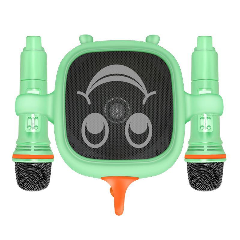 Giá thấp nhất SD506 Âm thanh Bluetooth Macaron Micrô kép Loa di động không dây Họ hát Bài hát K Cá nhân Hoạt hình Tất cả trong một Máy