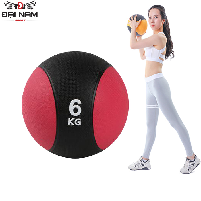 Bóng Tạ Tập Thể Lực,Tập Gym,Tập Yoga 6kg Chất Liệu Cao Su Đặc Hàng Nhập Khẩu Đại Nam Sport