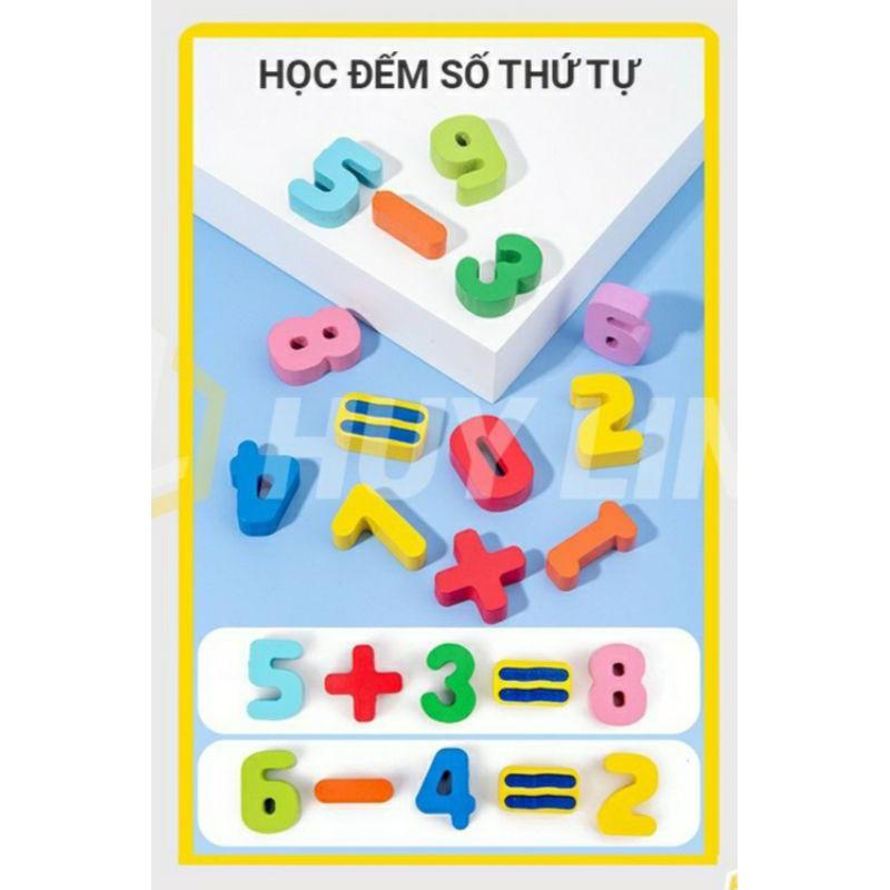 Bộ đồ chơi ghép gỗ sáng tạo Montessori HL793