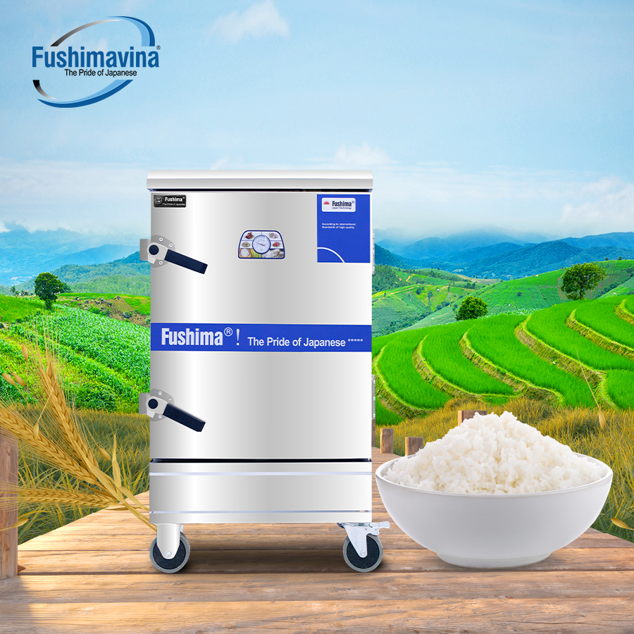 [CỬA HÀNG CHÍNH HÃNG] Tủ Cơm Dùng Gas Và Điện 8 Khay