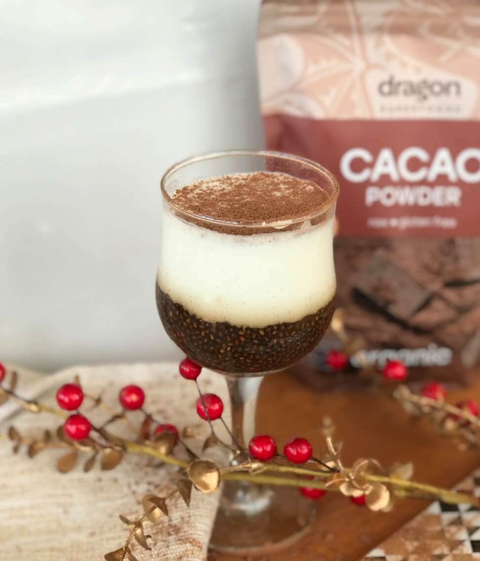Bột cacao nguyên chất hữu cơ Dragon superfoods 200g