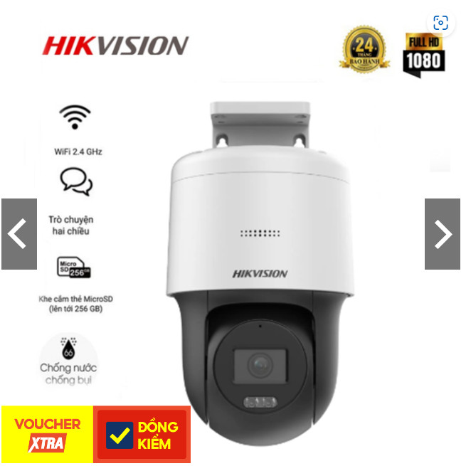 Camera Wifi IP Hikvision DS-2DE2C400MW-DE Quay 360 độ siêu nét 4Mp-2K+, tích hợp mic-loa, lắp ngoài trời - Hàng Chính Hãng