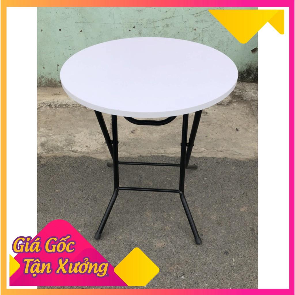 Bàn cà phê ️ ️ bàn gấp gọn tiện dụng tròn 60 cao 72 cm