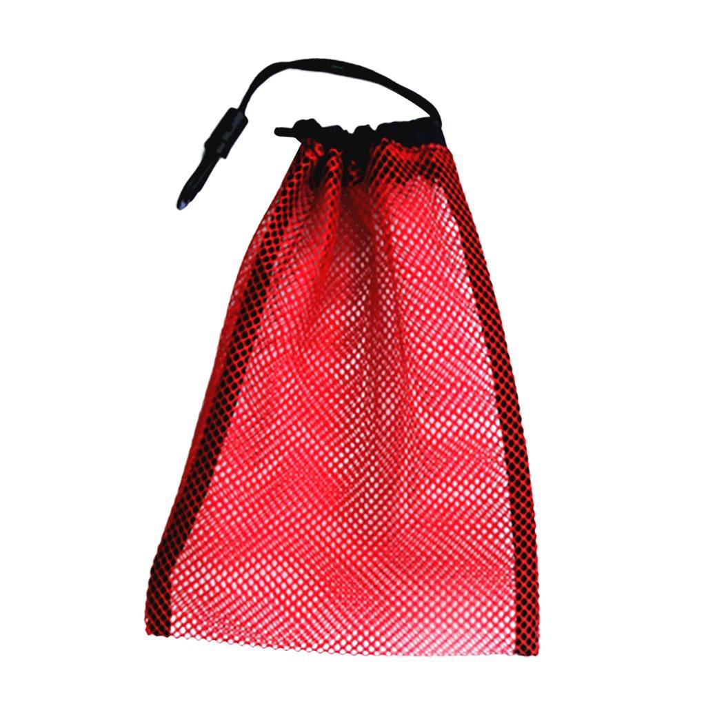 5 Pieces Dive Swimming Drawstring Mesh Bag Storage For Diving Scuba Snorkel