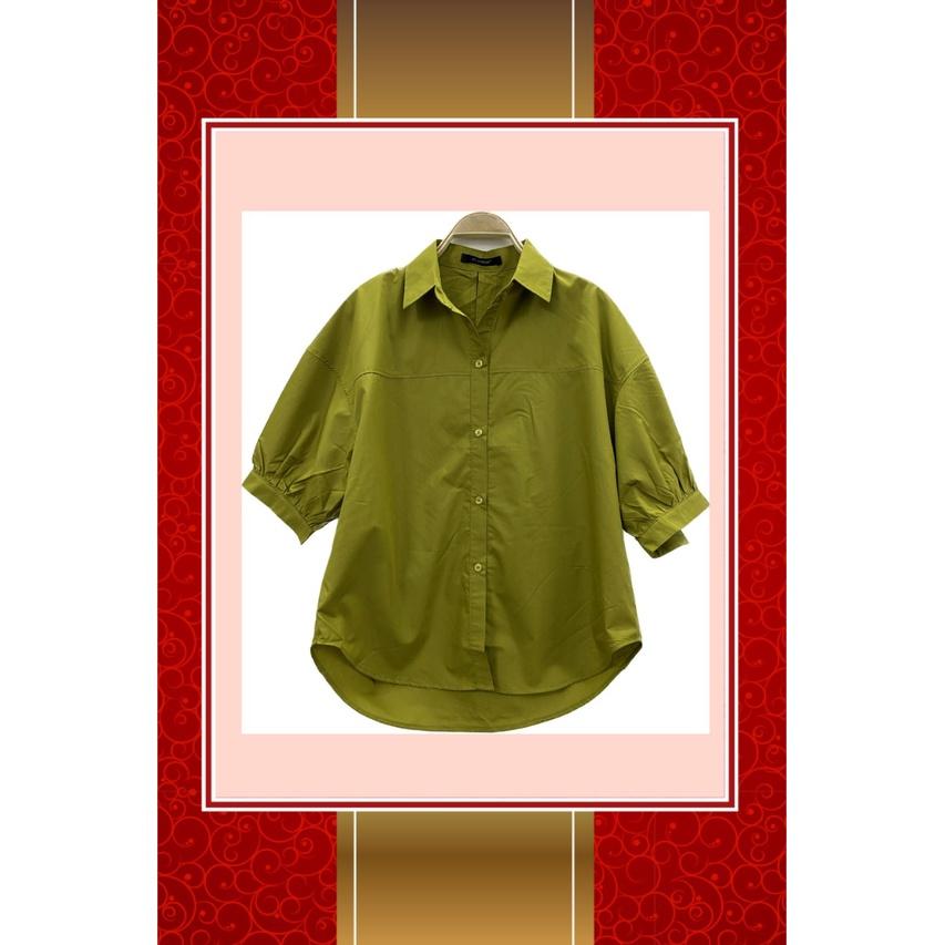 Áo Sơ Mi Trơn Form Rộng Áo Sơ Mi Nữ Tay liền form To Oversize Freesize
