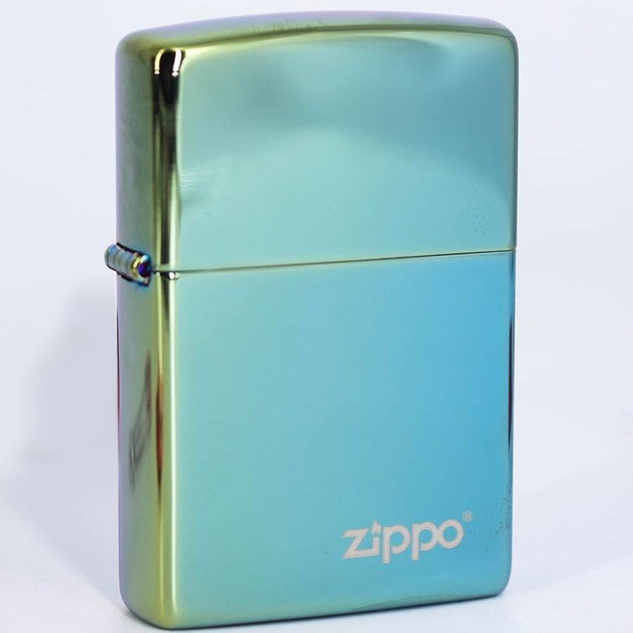 Bật Lửa Zippo 49191ZL – Zippo High Polish Teal Zippo Logo