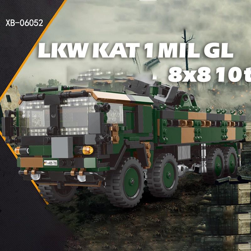 Đồ chơi Lắp ráp Xe Tải Quân sự KAT I - Xingbao XB06052 Armored Truck Xếp hình thông minh - mô hình trí tuệ