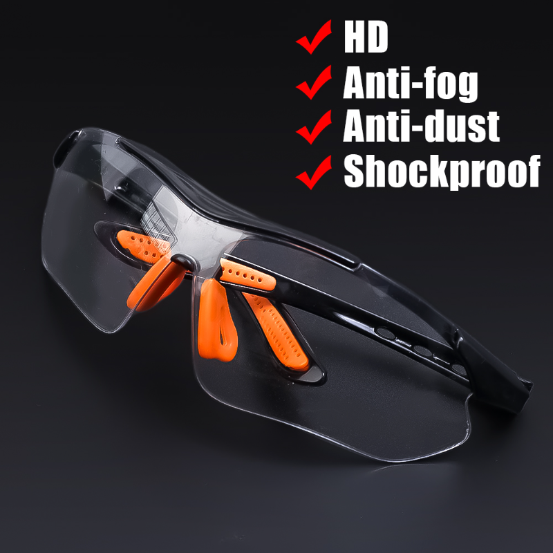 Đi xe đạp Windproof Kính cách âm Kính an toàn có lỗ thông hơi HD Kính làm việc Phòng thí nghiệm Kính bảo hộ phòng thí nghiệm Kính bảo vệ Kính đeo mắt Color: B - 1PC