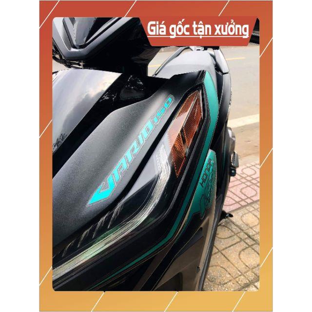 Tem rời Vario 2018 chất liệu Crom dán xe đen nhám