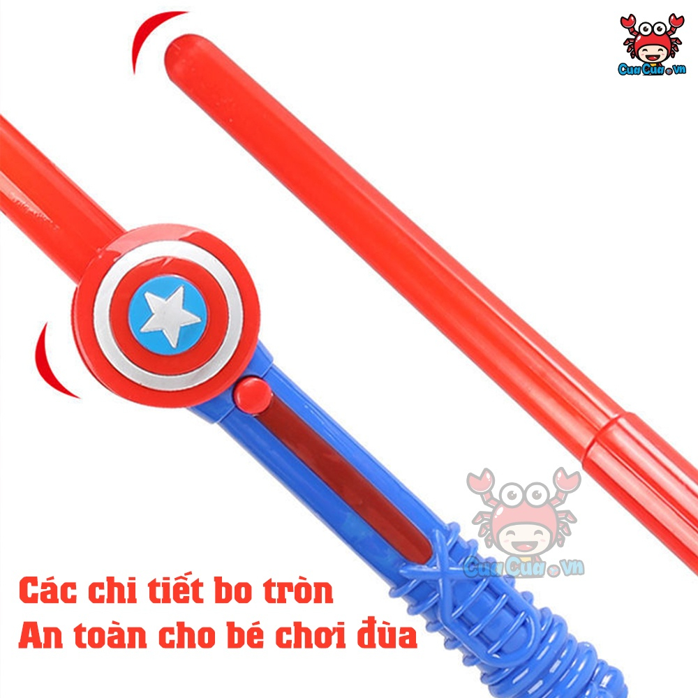 Kiếm phát sáng đồ chơi trẻ em, kiếm siêu nhân marvel người nhện spider man iron man có đèn nhập vai hóa trang cho bé