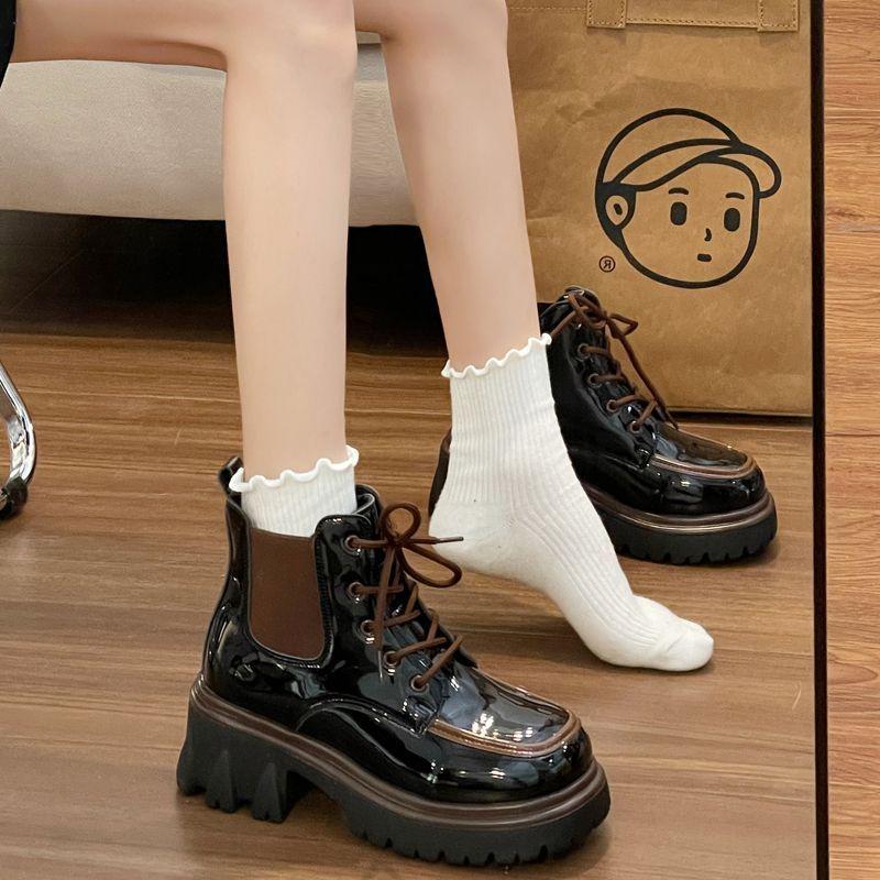 Giày Bốt Martin Mỏng Phong Cách Anh Quốc Thời Trang Mùa Thu 2022 Mới