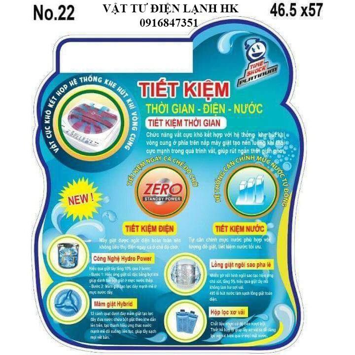 TEM DECAN DÁN MÁY GIẶT - TỦ LẠNH dùng băng dính 2 mặt - Không ghi hãng