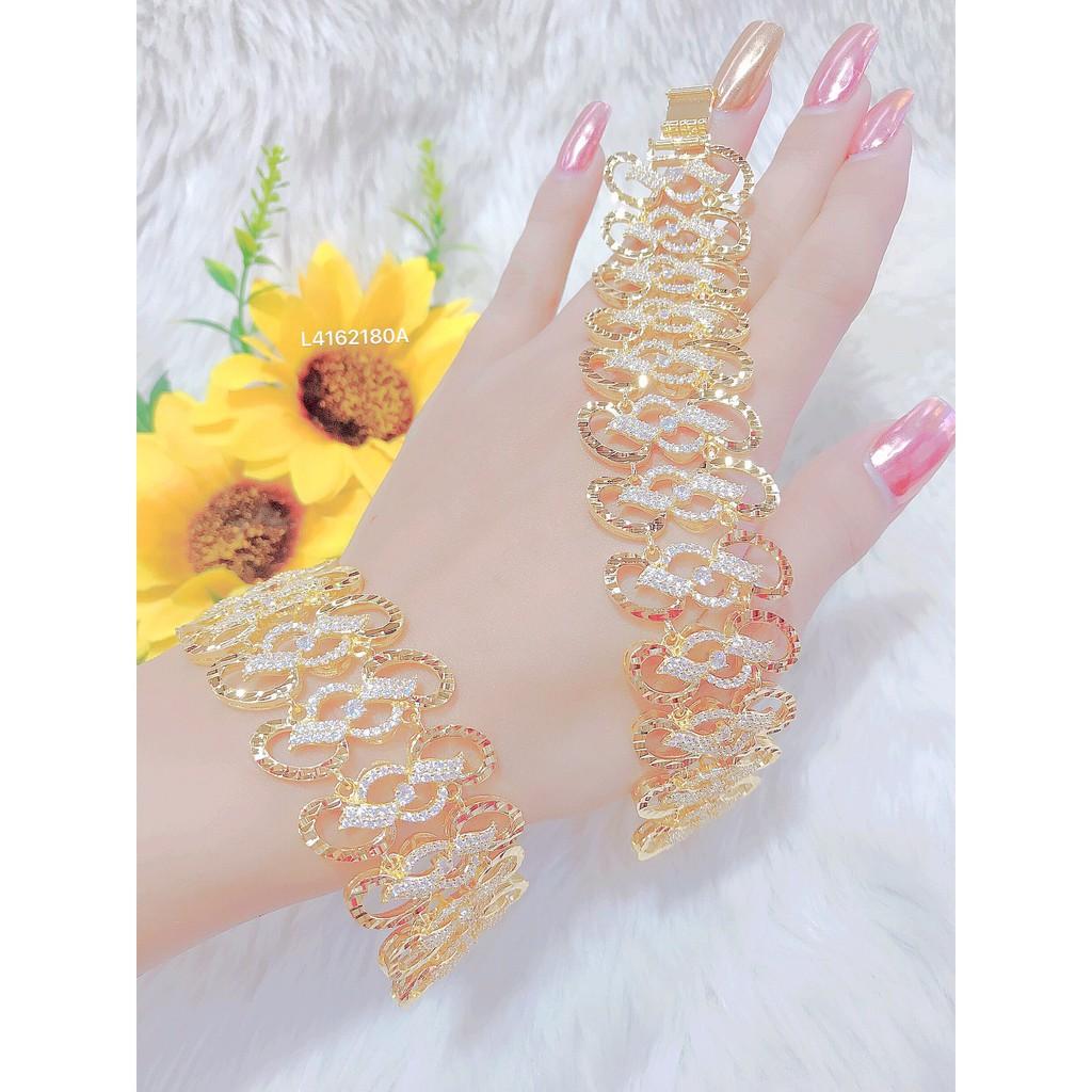 Lắc Tay Đính Đá - Lắc Tay Đính Đá Xi Vàng Cao Cấp