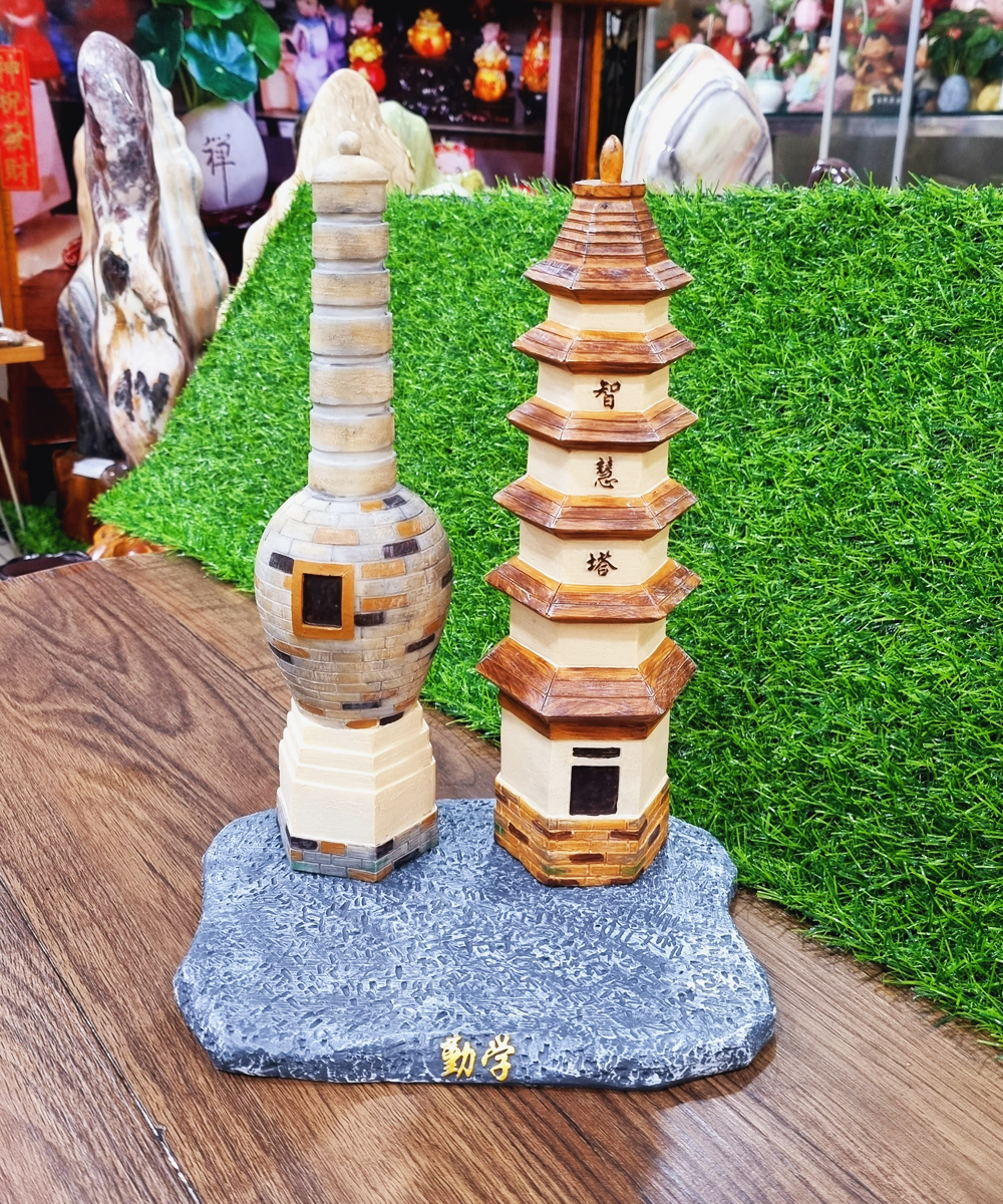 Bộ Tháp Trí Tuệ Tàng Kinh Các - tháp trang trí - không kèm tượng