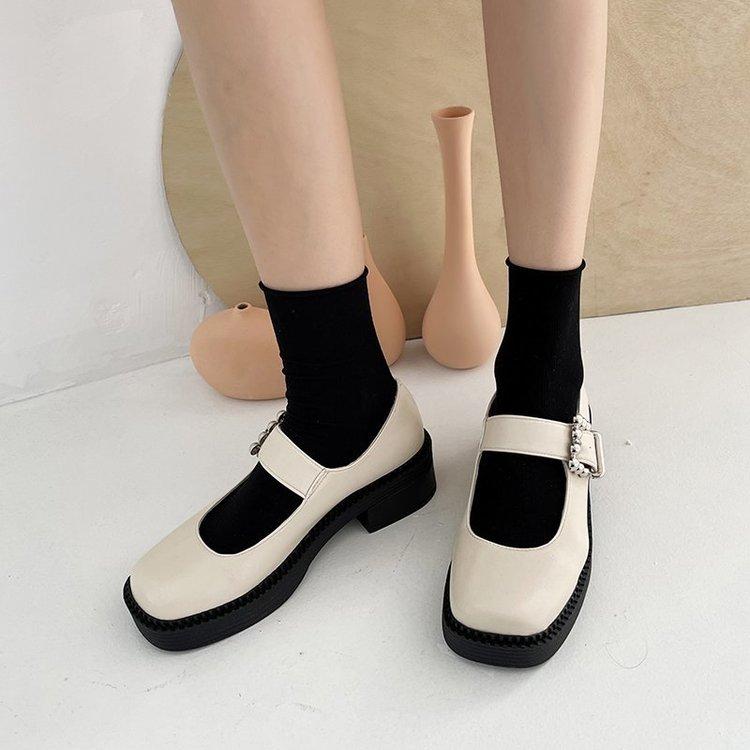 Giày Nữ Mũi Vuông Thời Trang Thanh Lịch