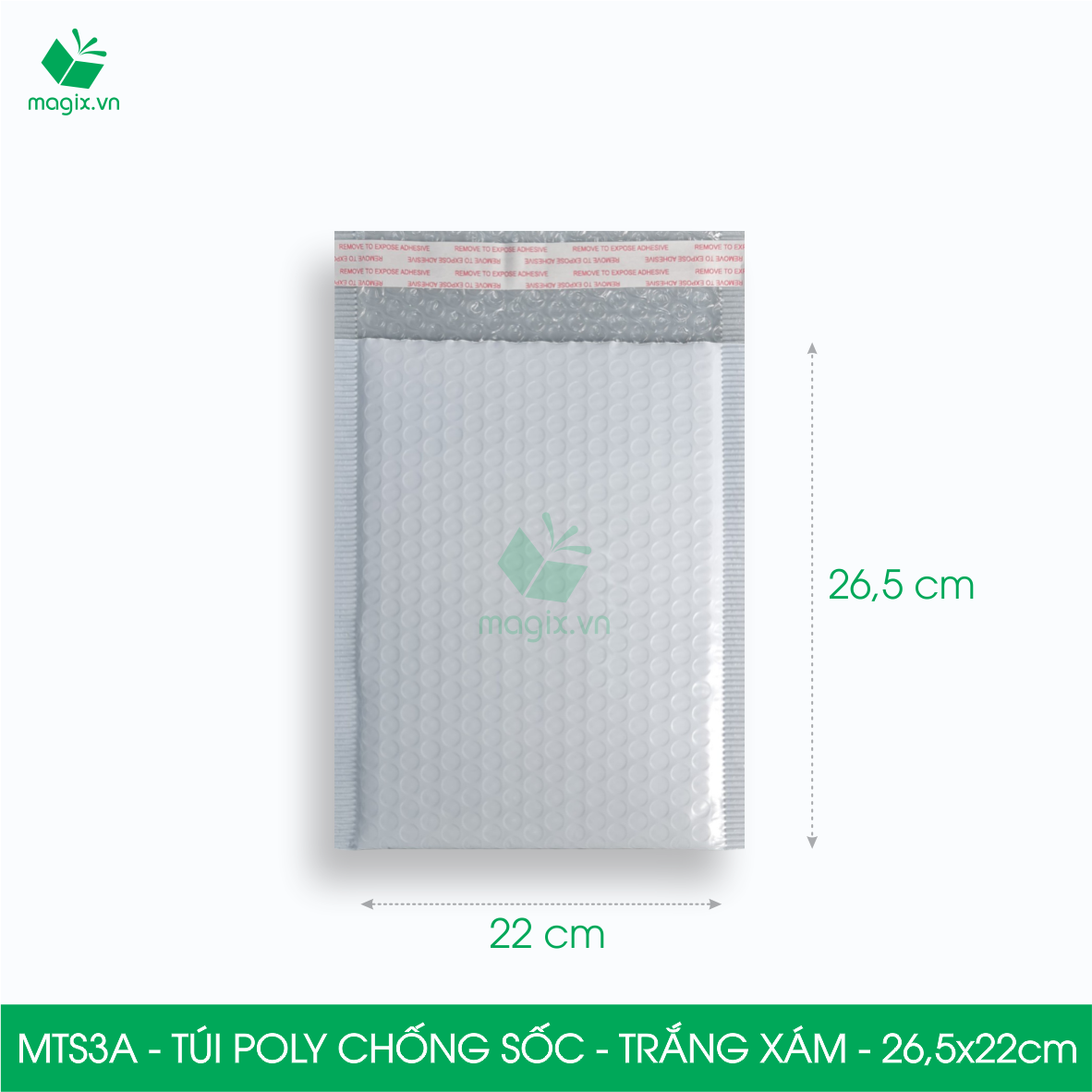 MTS3 MTS3H - 26.5x18cm - COMBO 25 TÚI GÓI HÀNG CHỐNG SỐC BỌC BÓNG KHÍ - NHIỀU MÀU