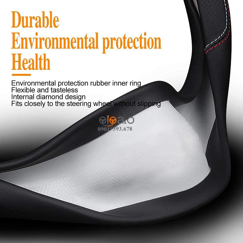 Bọc vô lăng D cut xe ô tô Lexus LX volang Dcut da cao cấp - OTOALO